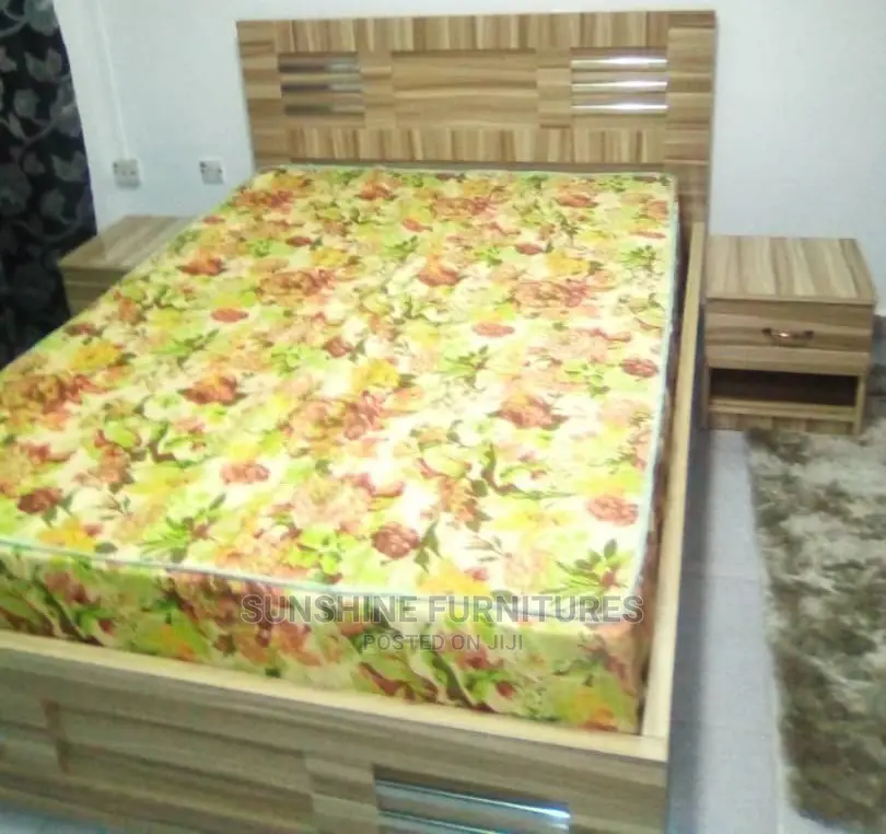 Bed Frame Made With Imported Wood(Mdf)