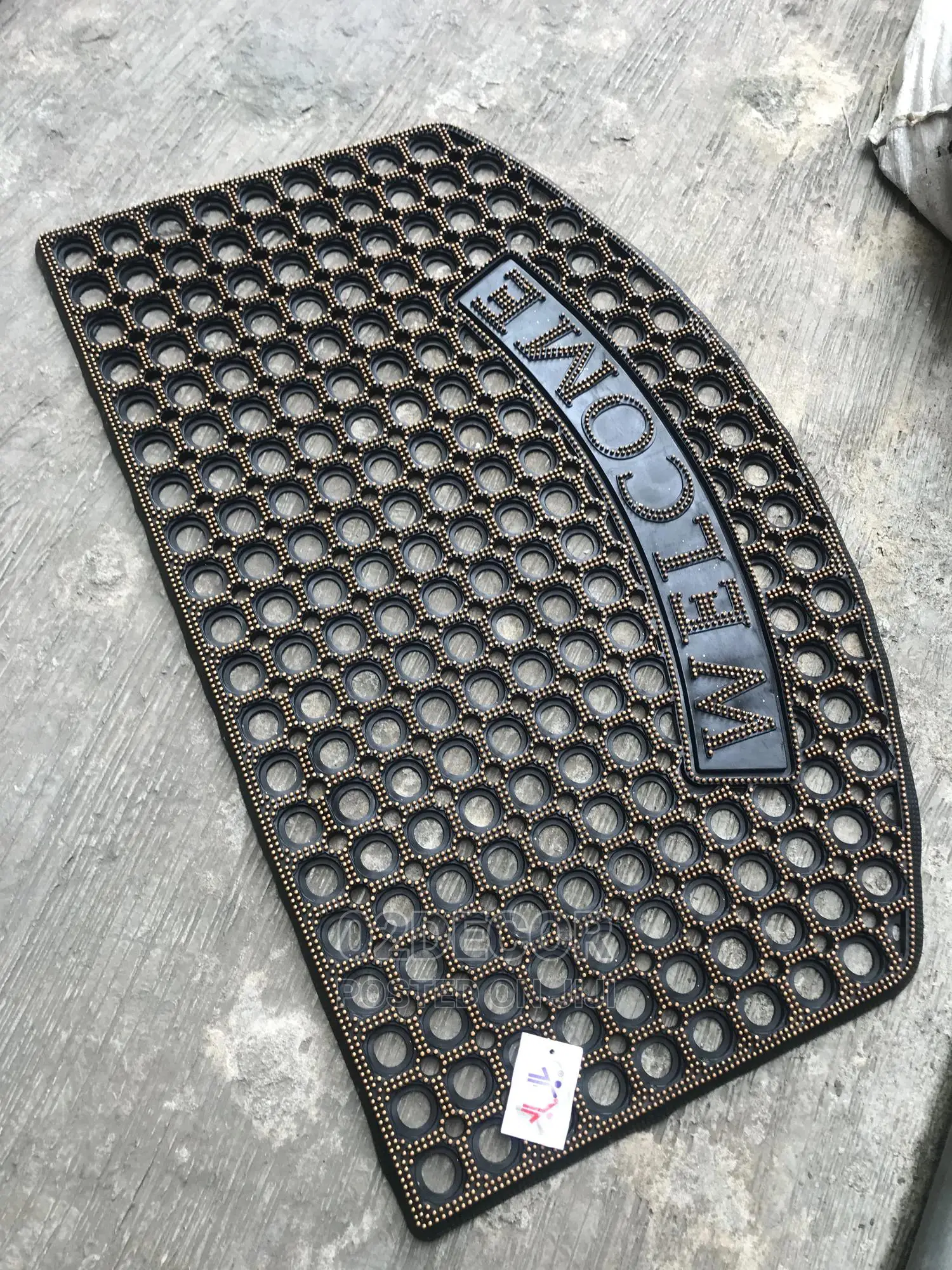 Half Moon Rubber Footmats 60/90
