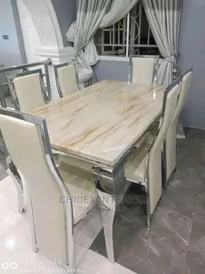 Marble Dining Table 6 Seaters
