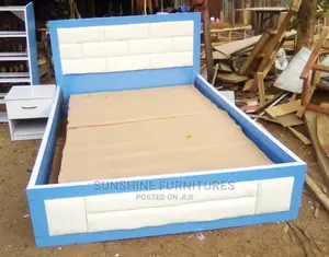 Bed Frame Made With Imported Wood(Mdf)