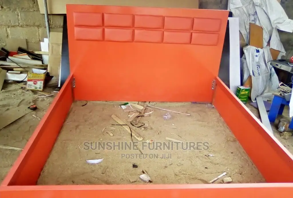 Bed Frame Made With Imported Wood(Mdf)