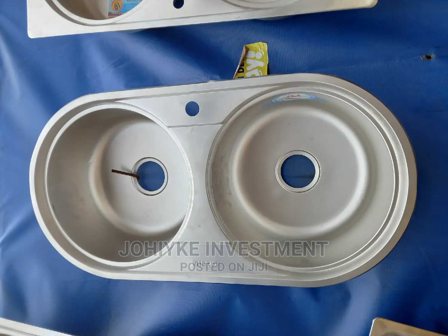 Round Double Bowle England Made Kitchen Sink