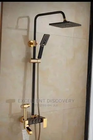 Gold and Black Shower