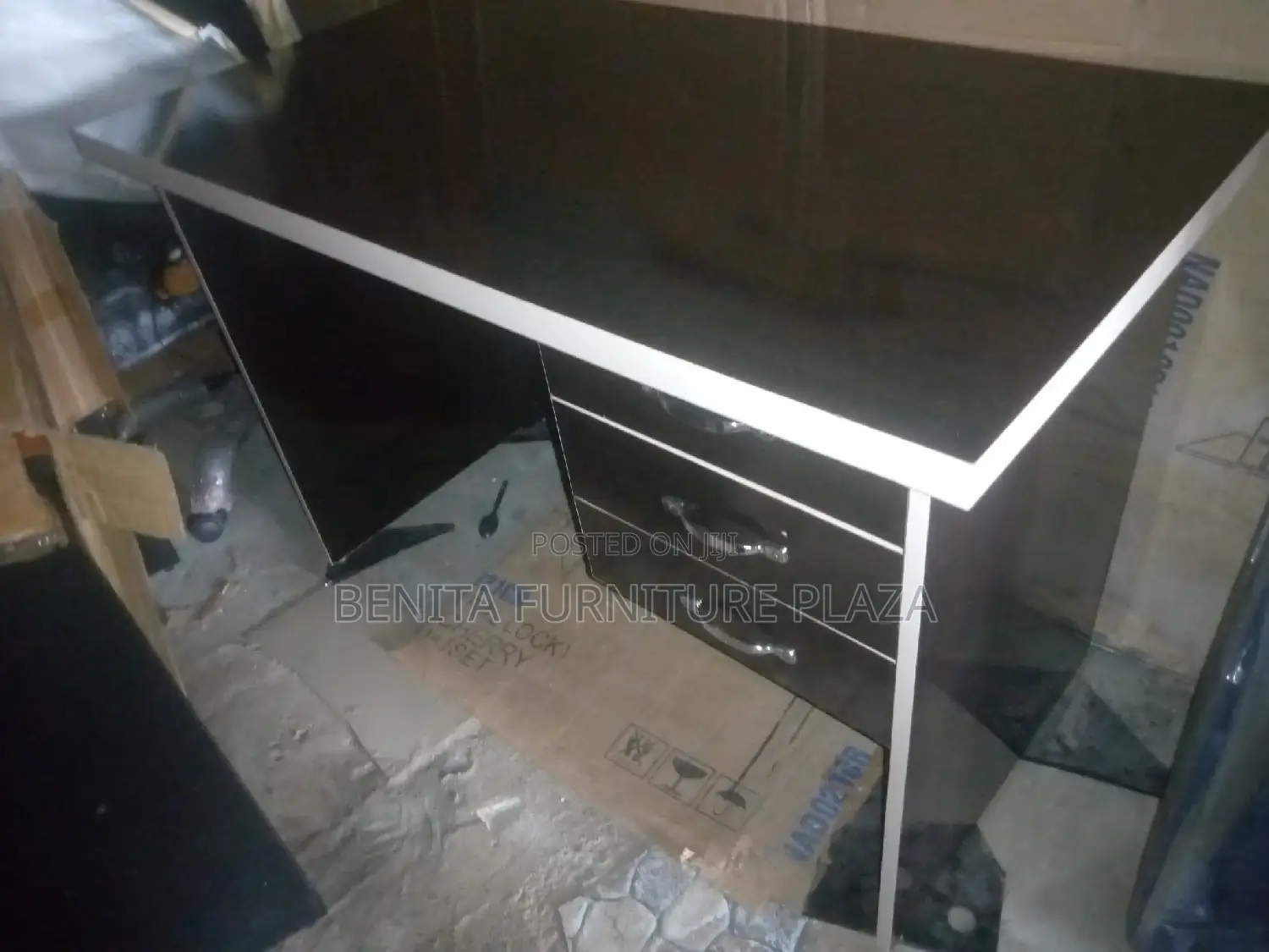 Black Office Table