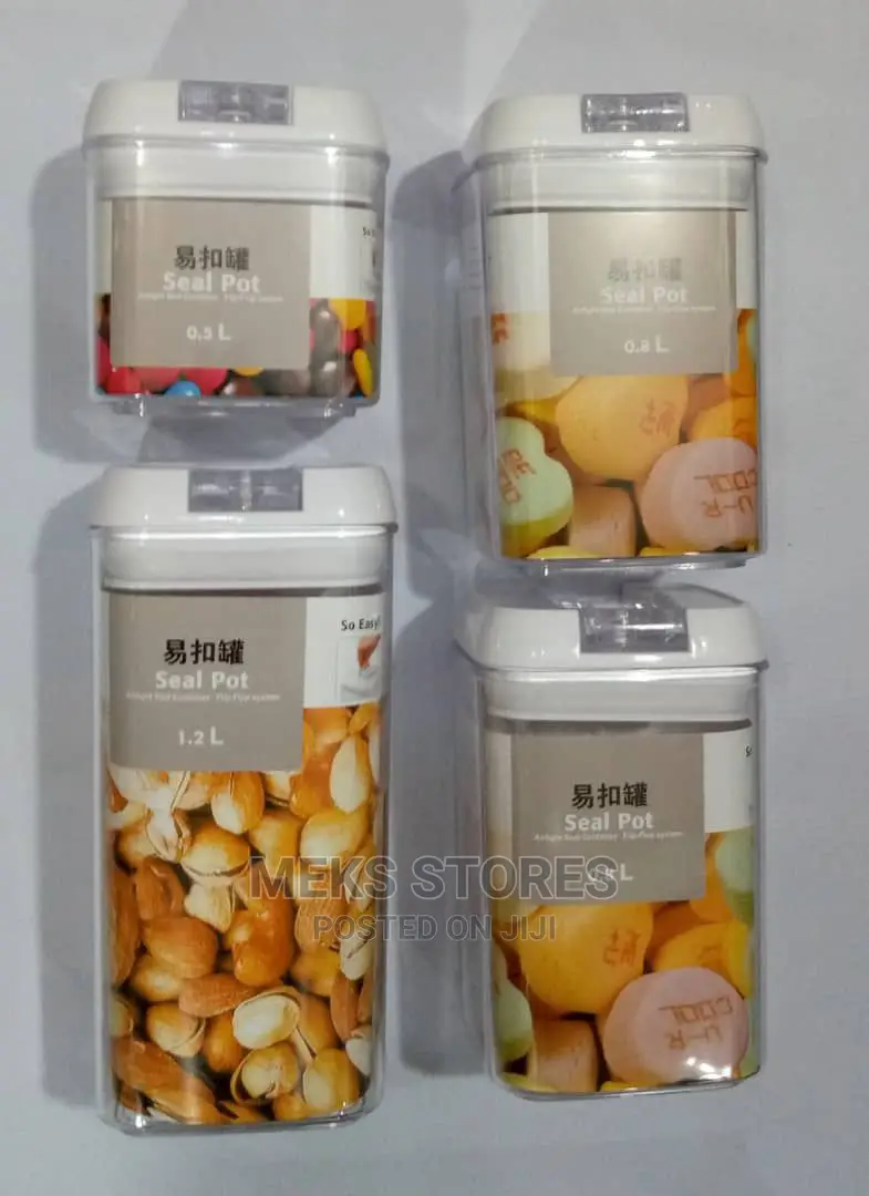 4pcs Easy Lock Storage
