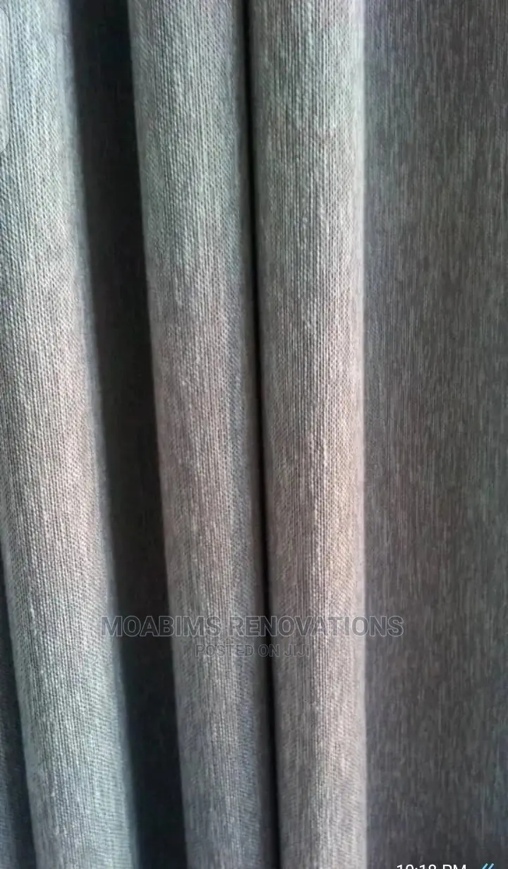 Lush Grey Matte Window Fabric