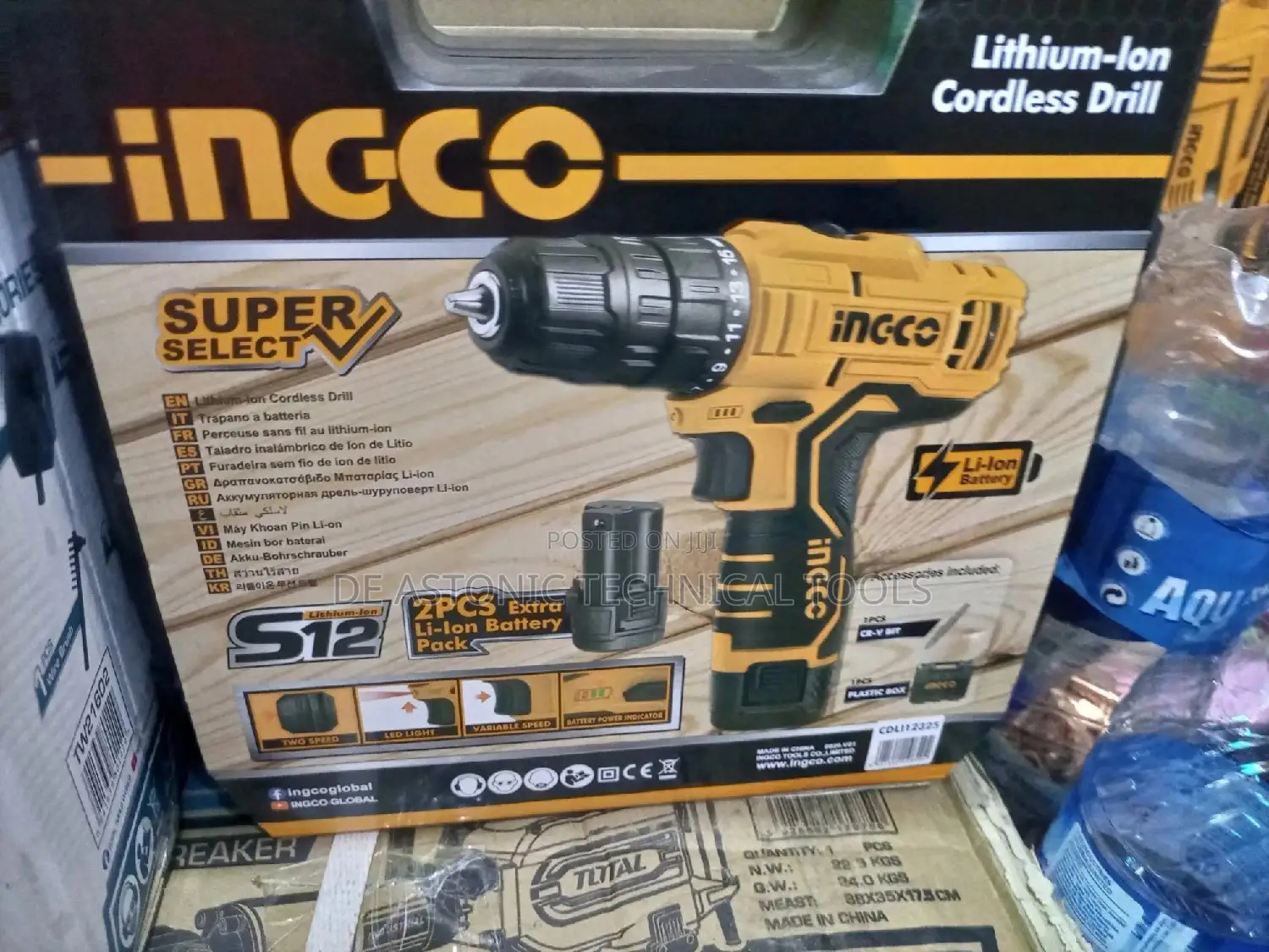 Ingco 12v Lithium-Ion Cordless Drill
