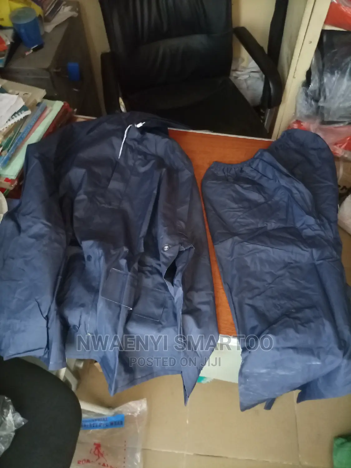 Blue Raincoat Up And Down