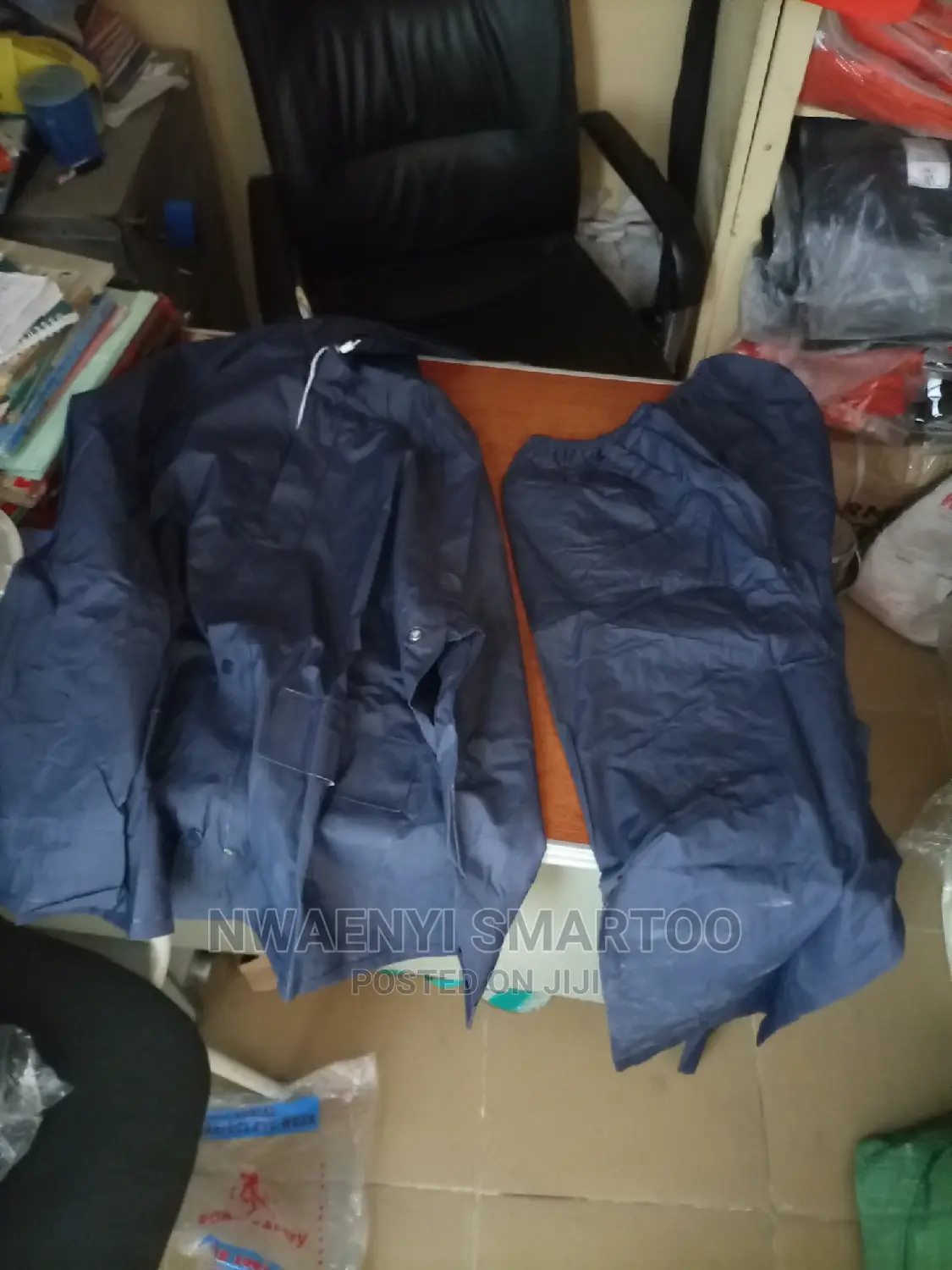 Blue Raincoat Up And Down