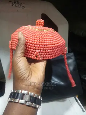 Benin Men's Ceremonial Beaded Cap