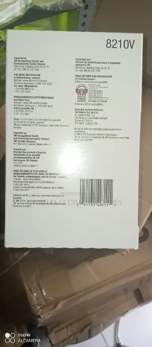 8210V 3M Dust Mask