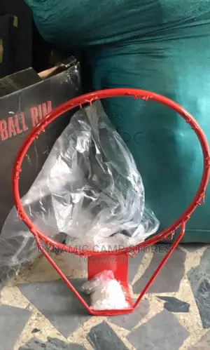 Basketball Rim and Net Orange