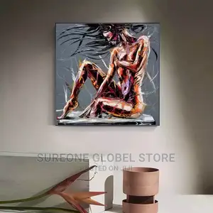 Abstract Cool Girl Figure Artwork