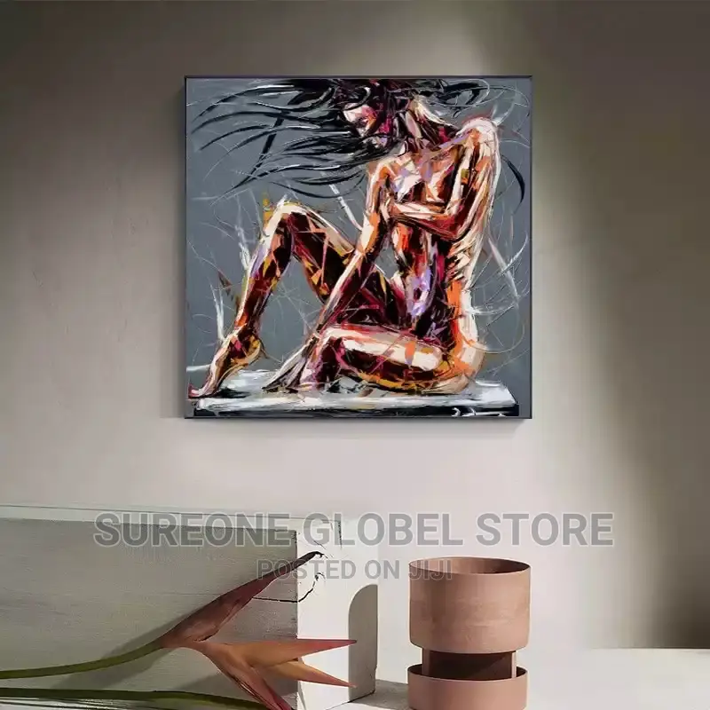Abstract Cool Girl Figure Artwork