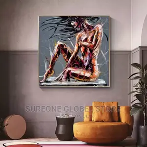 Abstract Cool Girl Figure Artwork