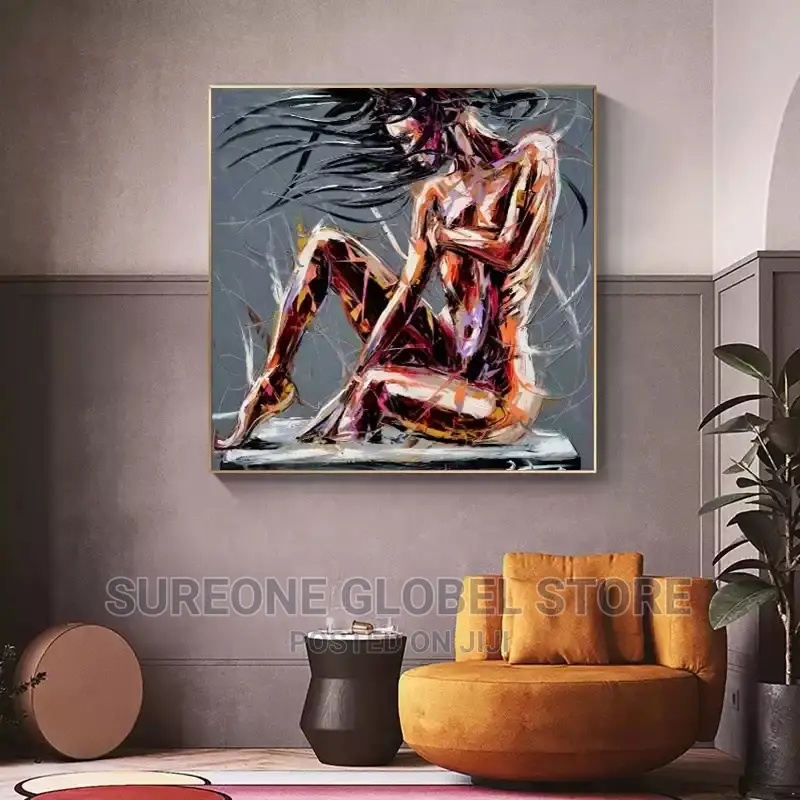 Abstract Cool Girl Figure Artwork