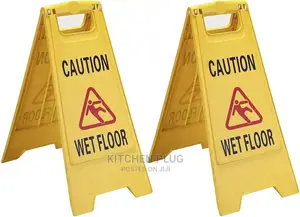 Smartsign "Caution - Wet Floor, Closed for Cleaning,