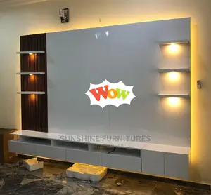 Modern TV Stand With LED Light
