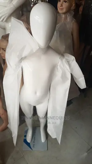 Age 5 To 10 Years Glossy White Unisex Kids Mannequins