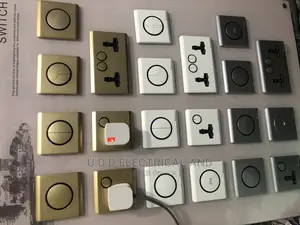 Switch Socket All Sizes Silver And Gold Back