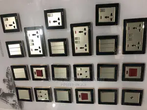 Switch Socket All Sizes Silver and Gold Back