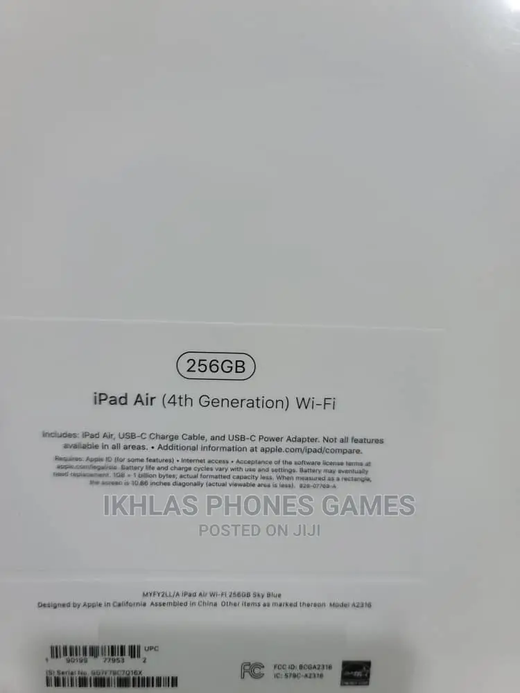 New Apple iPad Air 256 GB