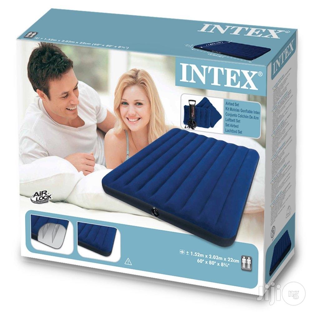 Intex Downy Inflatable Beds Set, Queen