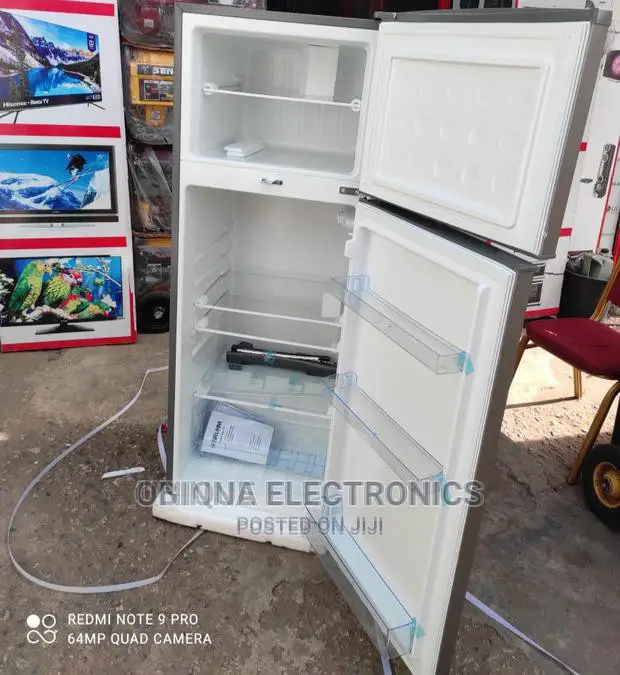 Brand New BRUHM Double Door Fridge/225l/External/Silver/