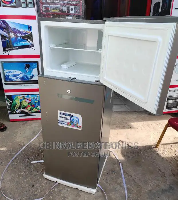 Brand New BRUHM Double Door Fridge/200litter/External/Silver