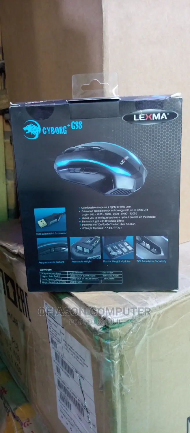 Lexma Gaming Mouse Cybong +G88