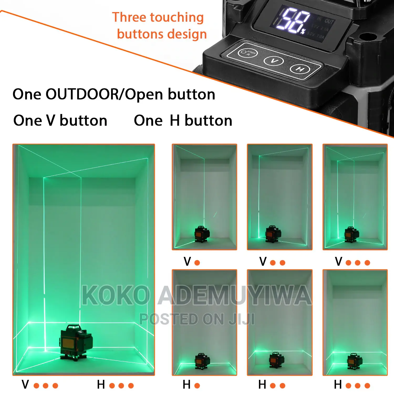 HILDA 16 Lines 4D Green Laser Level