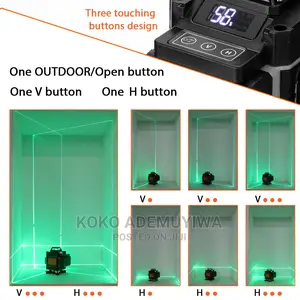 HILDA 16 Lines 4D Green Laser Level