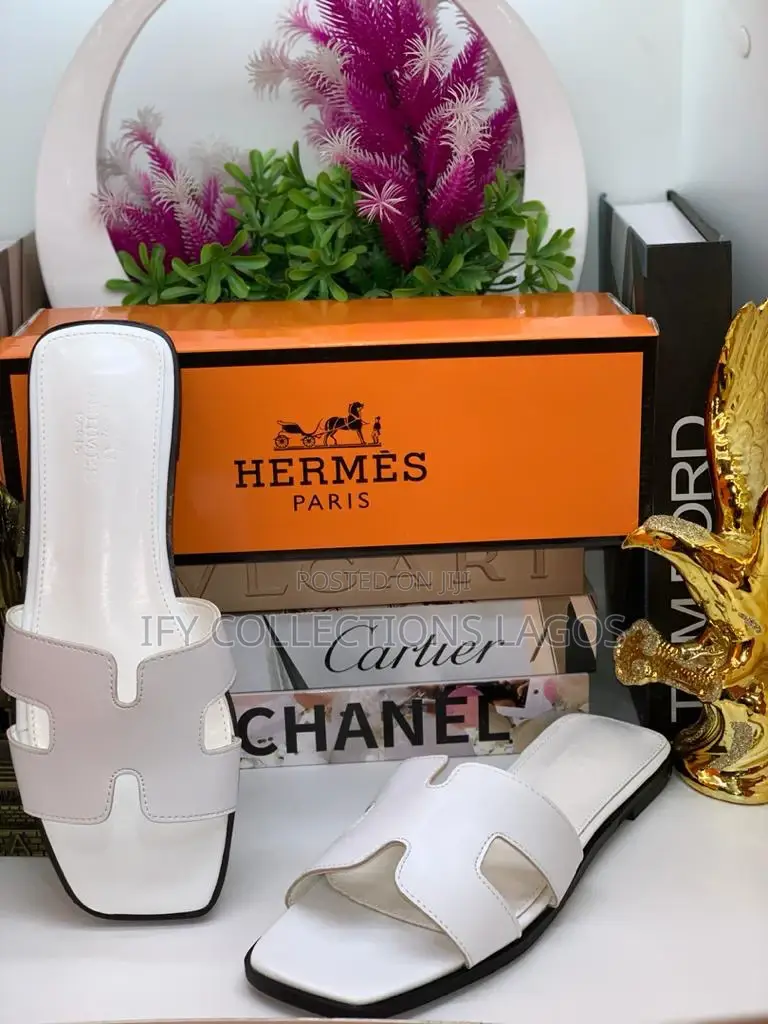 HERMES Designers Luxury Slippers.