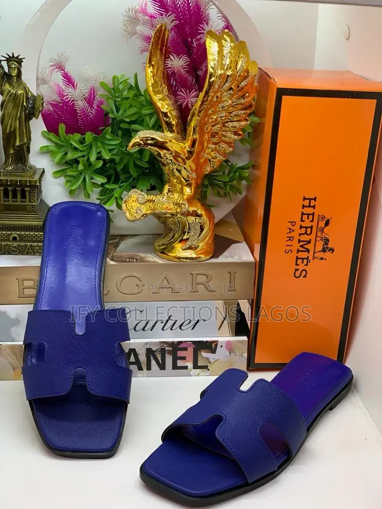 HERMES Designers Luxury Slippers.