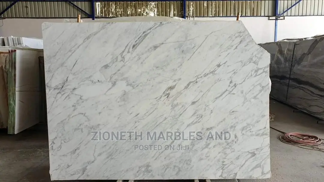 White Cararah Marble Slab