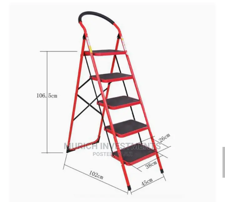 Iron Folding 5 Step Ladder