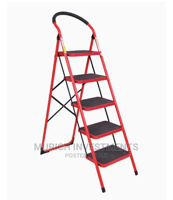 Iron Folding 5 Step Ladder