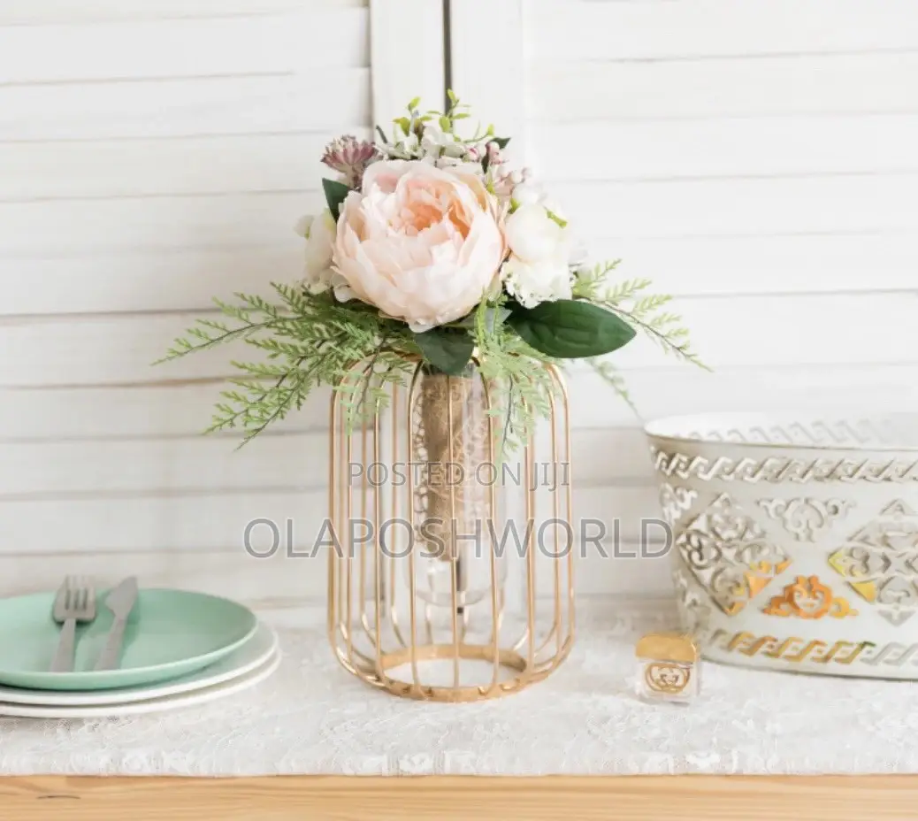 Gold Flower Vase