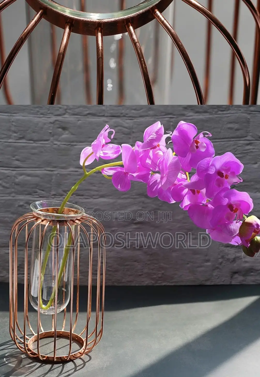 Gold Flower Vase