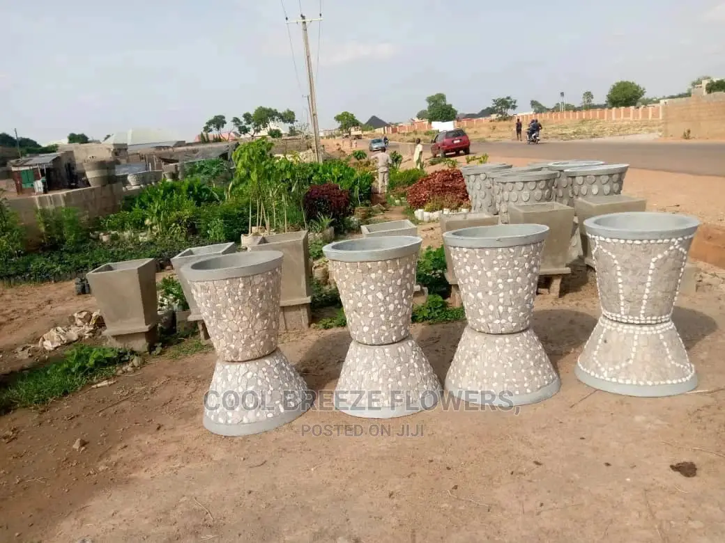 Cement Flowers Pots