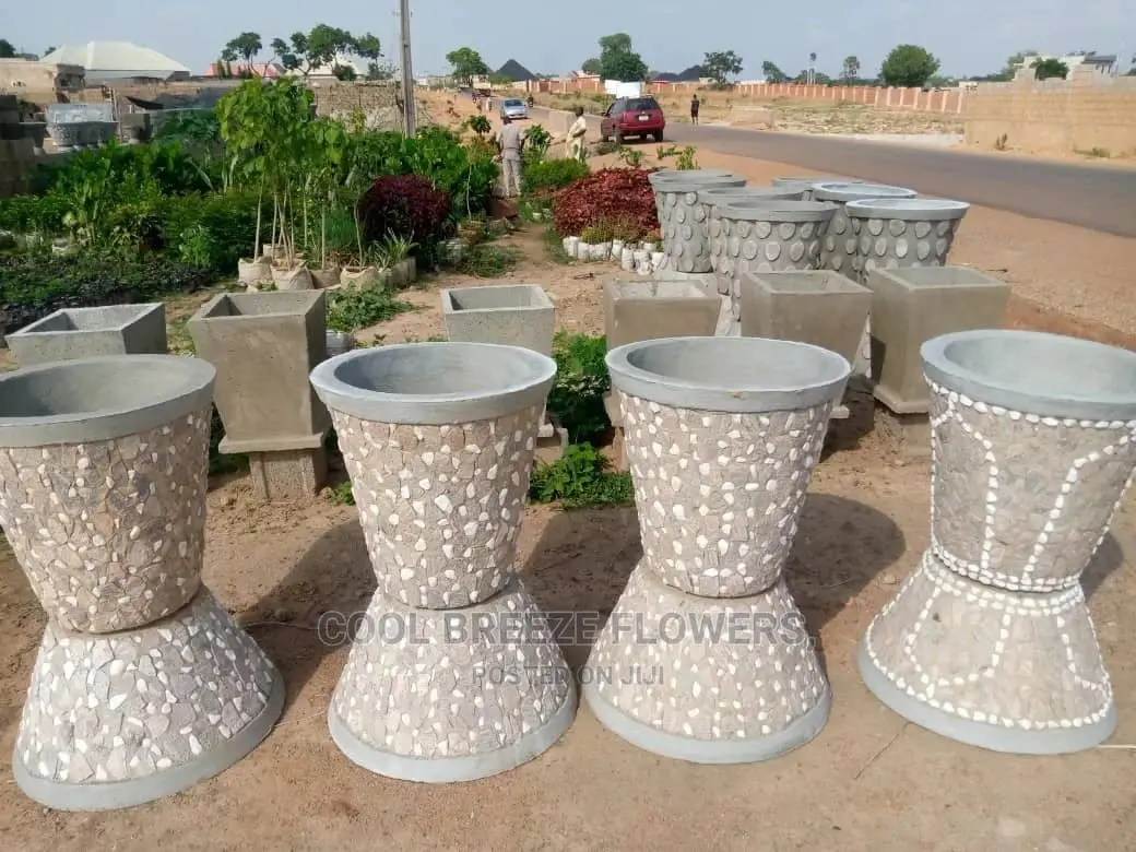 Cement Flowers Pots