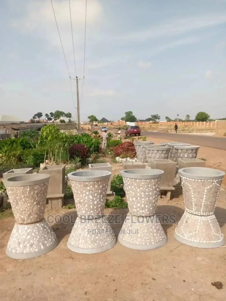 Cement Flowers Pots