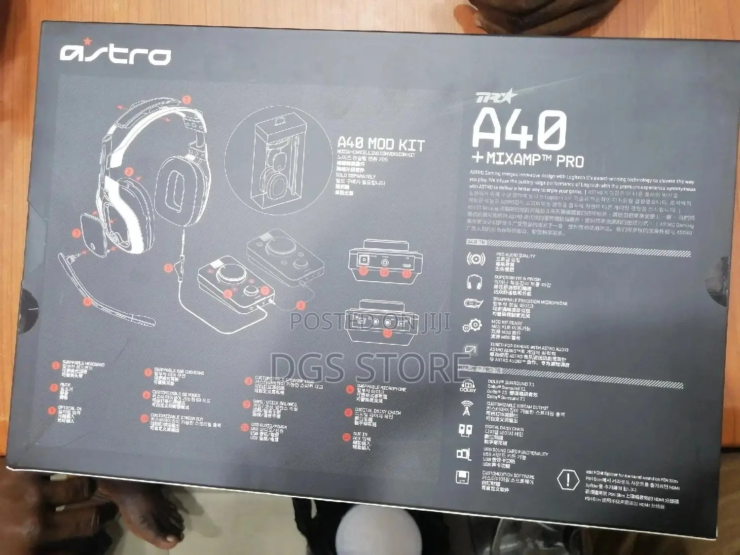 Astro A40 +Mixamp Pro Dolby Audio for Ps5, PS4, PC, Mac