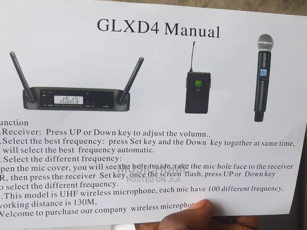 Lapel and Handheld Wireless Microphone System