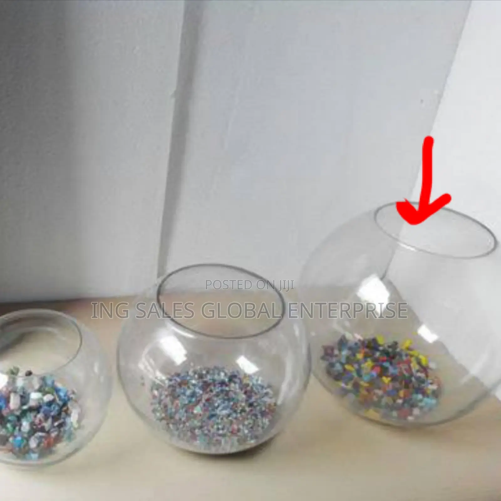 20 Liters Empty Extra Large Fishbowl - 11 Inches Height