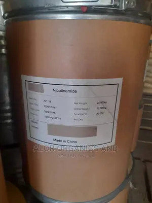Pure Quality Nicotinamide in 25kg Drums