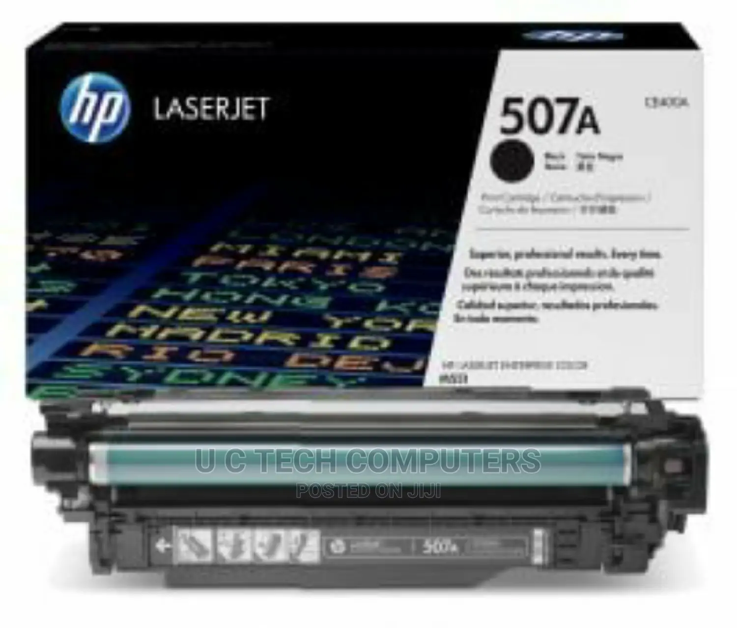 HP 507A Black Toner Cartridge - (CE400A