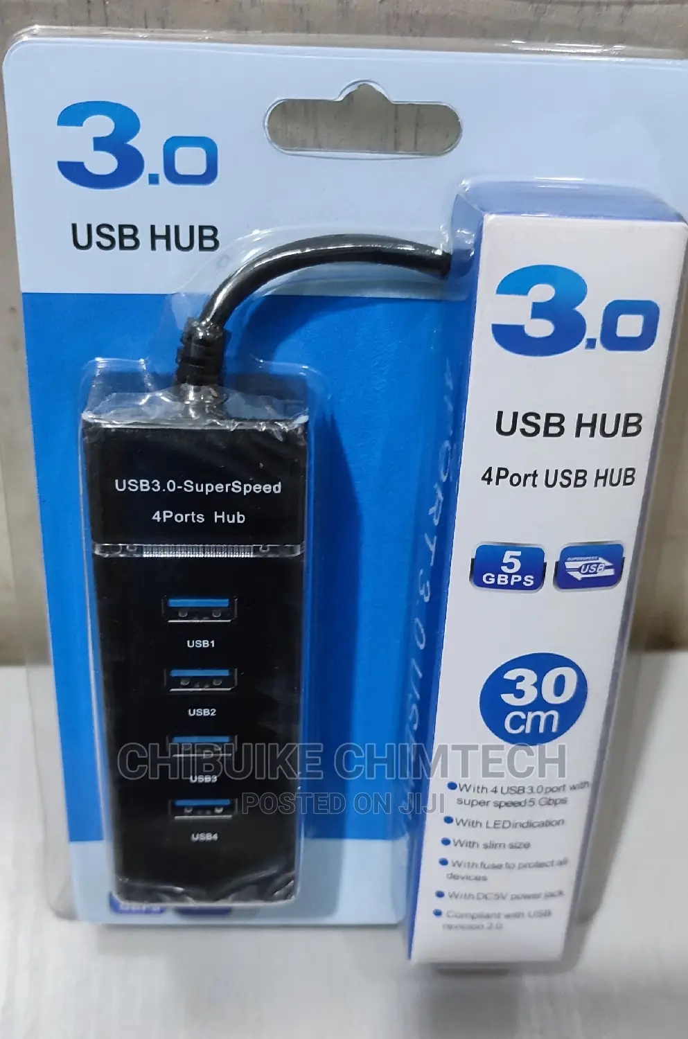 USB 4port Hub 3.0 USB Speed