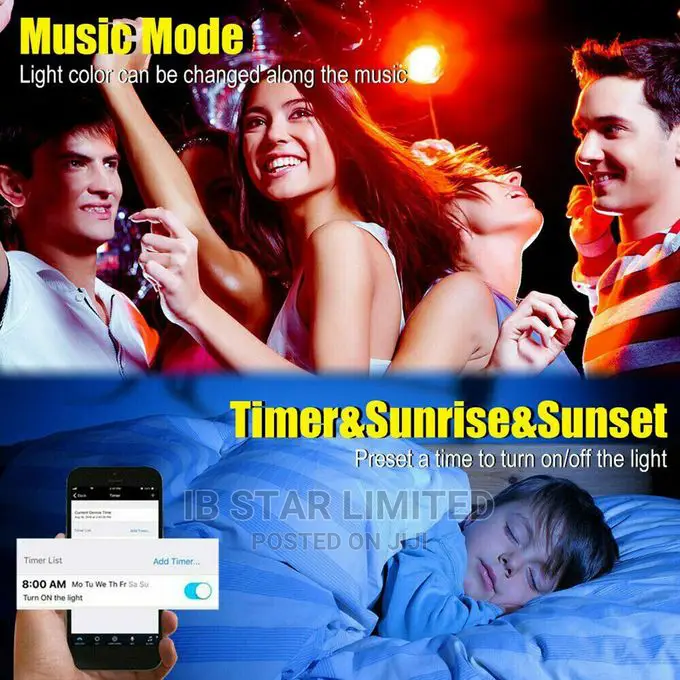 5M RGB Bluetooth APP Controlled Wifi RGB Led Light Strip
