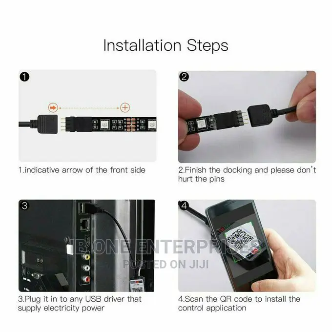 Desktop Screen 5M RGB Bluetooth Control USB Led Strips Light